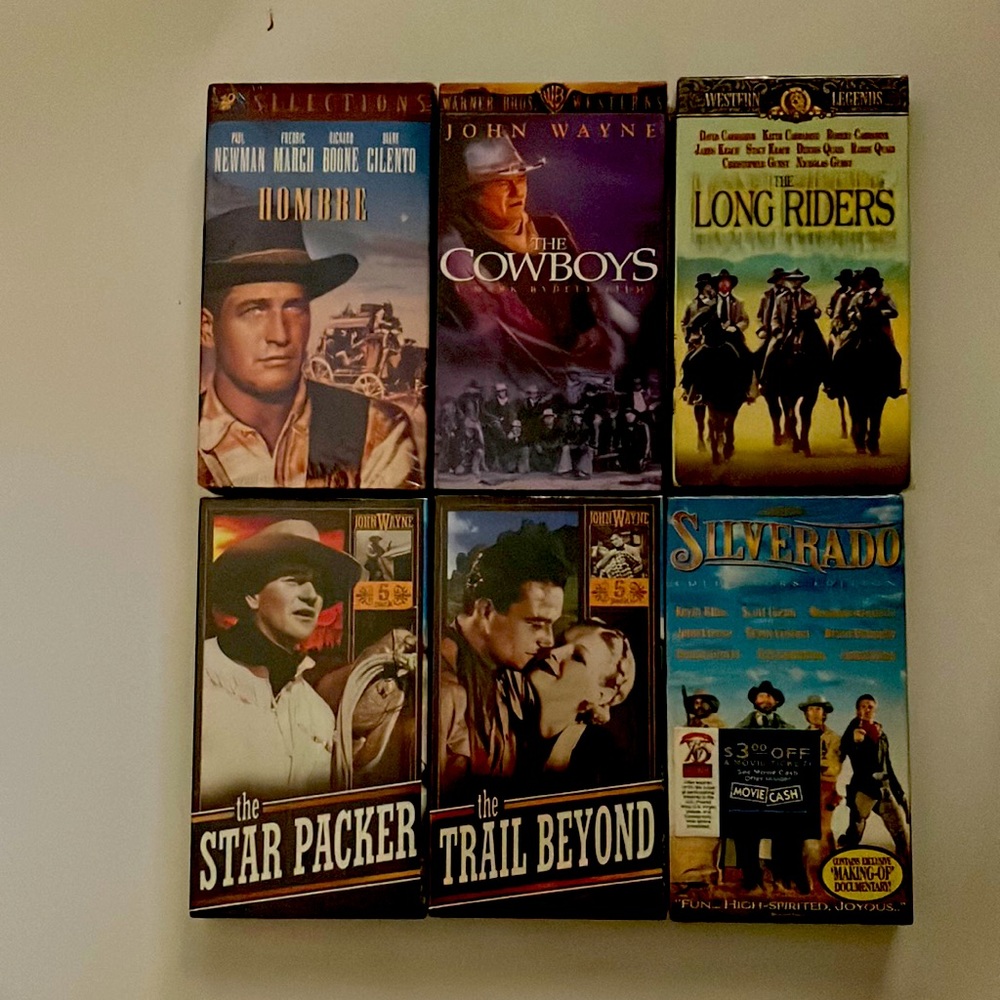 Western VHS NIB Sealed Bundle - Set of 6